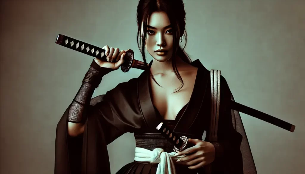 Geisha and Samurai - ilustration